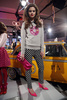 米・ニューヨークで発表されたケイト・スペード ニューヨーク（Kate Spade New York）13/14年秋冬コレクション（2013年2月8日撮影）。(c)AFP/Getty Images/Allison Joyce