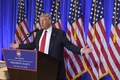米ニューヨークで記者会見するドナルド・トランプ次期大統領（2017年1月11日撮影）。(c)AFP/Timothy A. CLARY