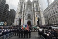 ウィルバート・モラ巡査の葬儀の様子。米ニューヨークで（2022年2月2日撮影）。(c)ANGELA WEISS / AFP