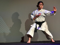 空手女子のサクラ・コクマイ（2020年1月5日撮影）。(c)David Becker / GETTY IMAGES NORTH AMERICA / AFP