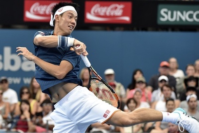 錦織がストレートで準々決勝へ、ブリスベーン国際