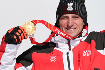 マイヤーがスーパーG連覇 アルペン男子初3大会連続金 北京五輪