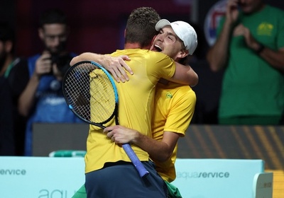 オーストラリア、03年以来のデ杯決勝進出 クロアチアに逆転勝利