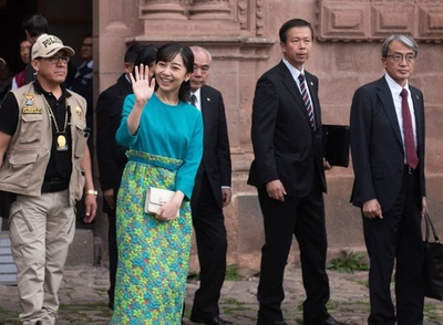 佳子さま、インカ帝国の都クスコ訪問