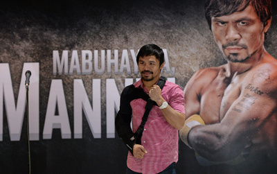 パッキャオ「引退は近い」―フィリピンに寂しく帰国