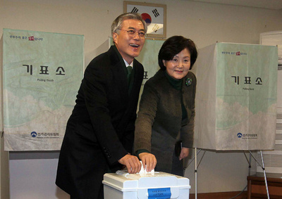 韓国大統領選、投票始まる