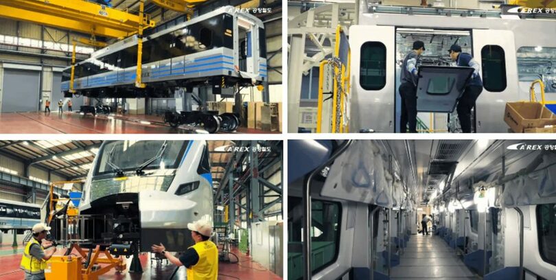 空港鉄道が来年編成予定の新規電車製作過程をユーチューブ映像で公開した＝空港鉄道提供(c)NEWSIS