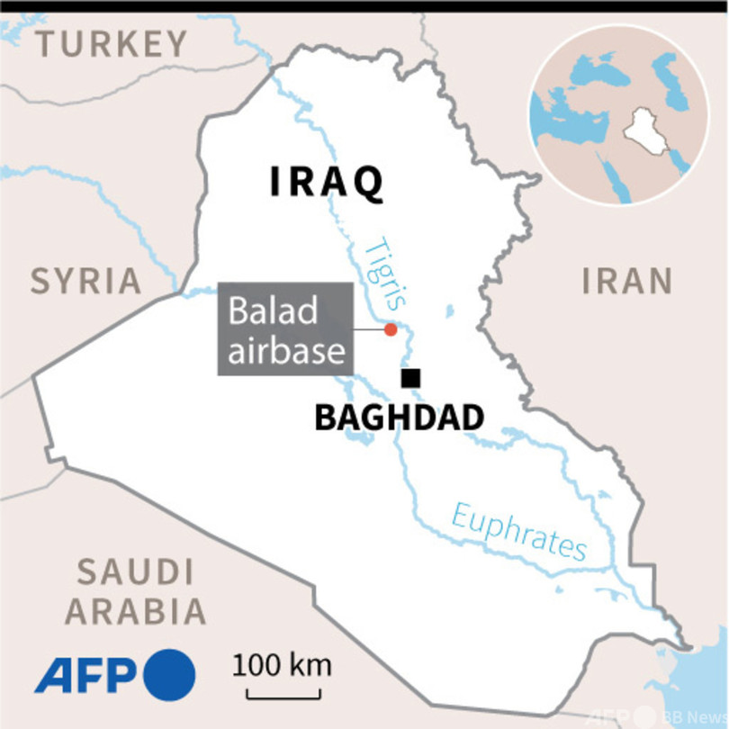 イラクの米軍駐留基地近くにロケット弾 写真1枚 国際ニュース Afpbb News