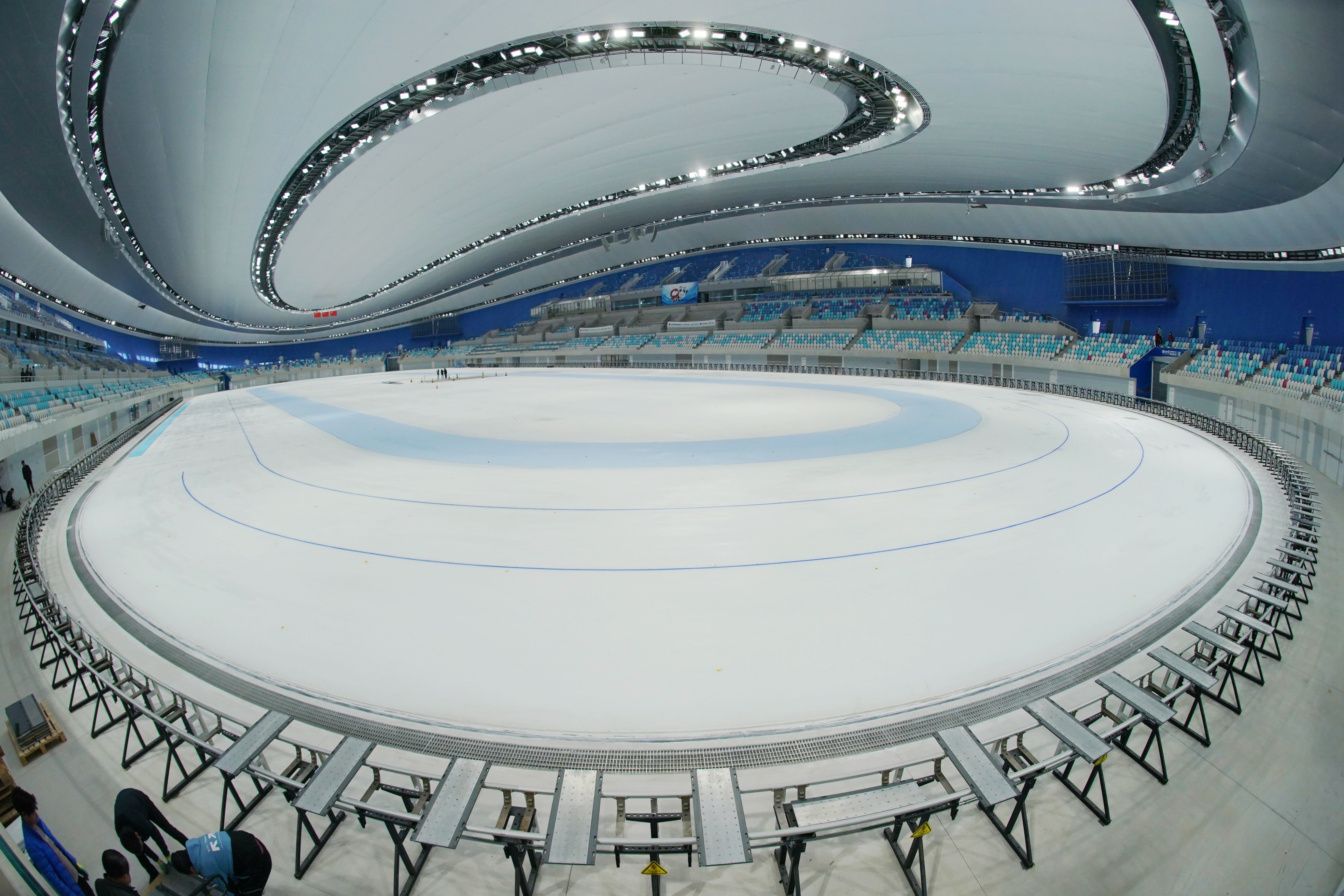 北京冬季五輪 スケートメイン会場の製氷作業おおむね完了 写真6枚 国際ニュース Afpbb News