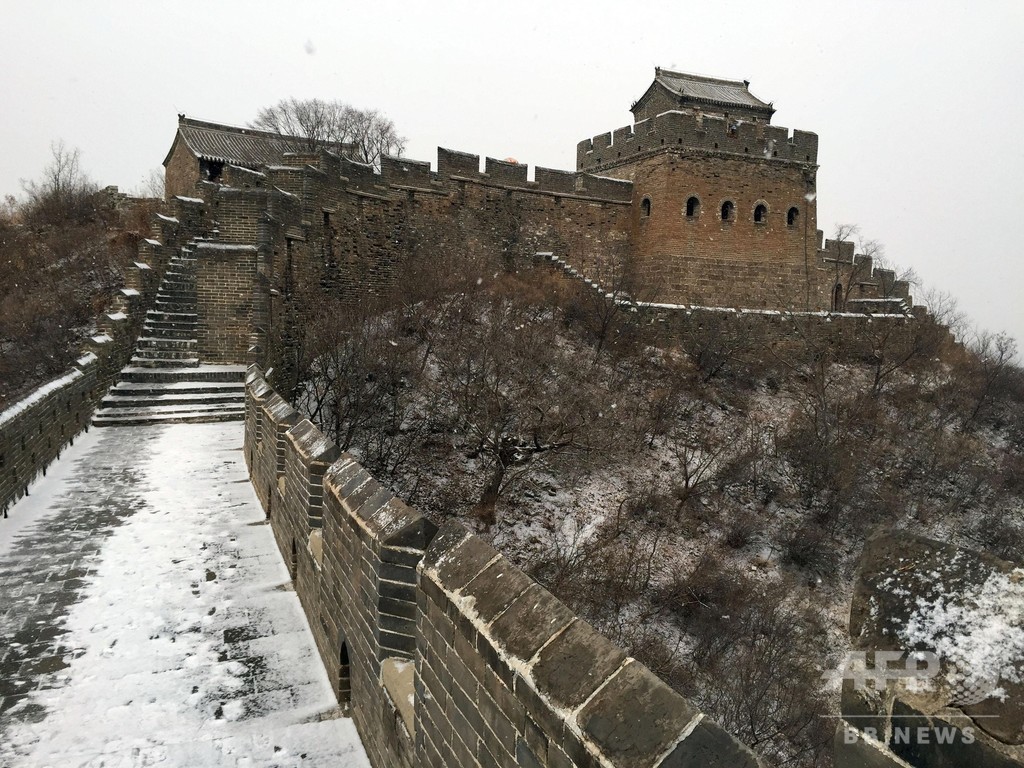 万里の長城の初雪 河北 写真6枚 国際ニュース Afpbb News