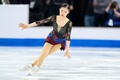 フィギュアスケート世界選手権、女子シングル・ショートプログラム（SP）。演技に臨む千葉百音（2024年3月20日撮影）。(c)Geoff Robins / AFP