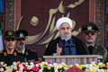 イランの首都テヘランで行われた軍事パレードに出席した同国のハッサン・ロウハニ大統領。イラン大統領府提供（2019年9月22日撮影、同日提供、資料写真）。(c)AFP PHOTO / HO / IRANIAN PRESIDENCY