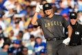 MLBオールスターゲーム2022。笑顔を見せるロサンゼルス・エンゼルスの大谷翔平（2022年7月19日撮影）。(c)Sean M. Haffey/Getty Images/ AFP