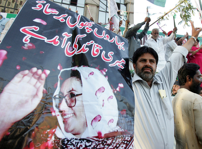 パキスタンのブット元首相、きょう帰国 市内は厳戒態勢