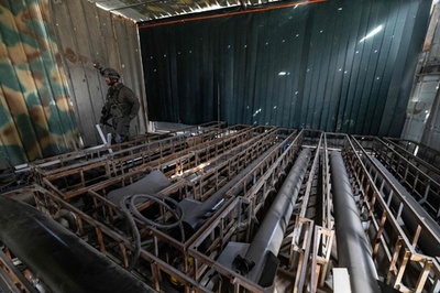 ガザ地下に大規模「兵器工場」 イスラエル軍、報道陣に公開