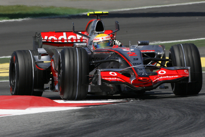 ＜07 F1・第4戦 スペインGP＞フリー走行3回目、ハミルトン トップタイムを記録 - スペイン