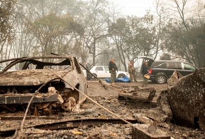 米加州の大規模森林火災で新たに14人の遺体、死者23人に