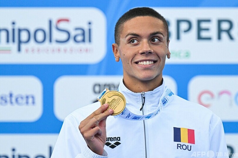 ポポビチ、男子100m自由形で世界新 高速水着時代の記録更新 写真6枚 国際ニュース：AFPBB News