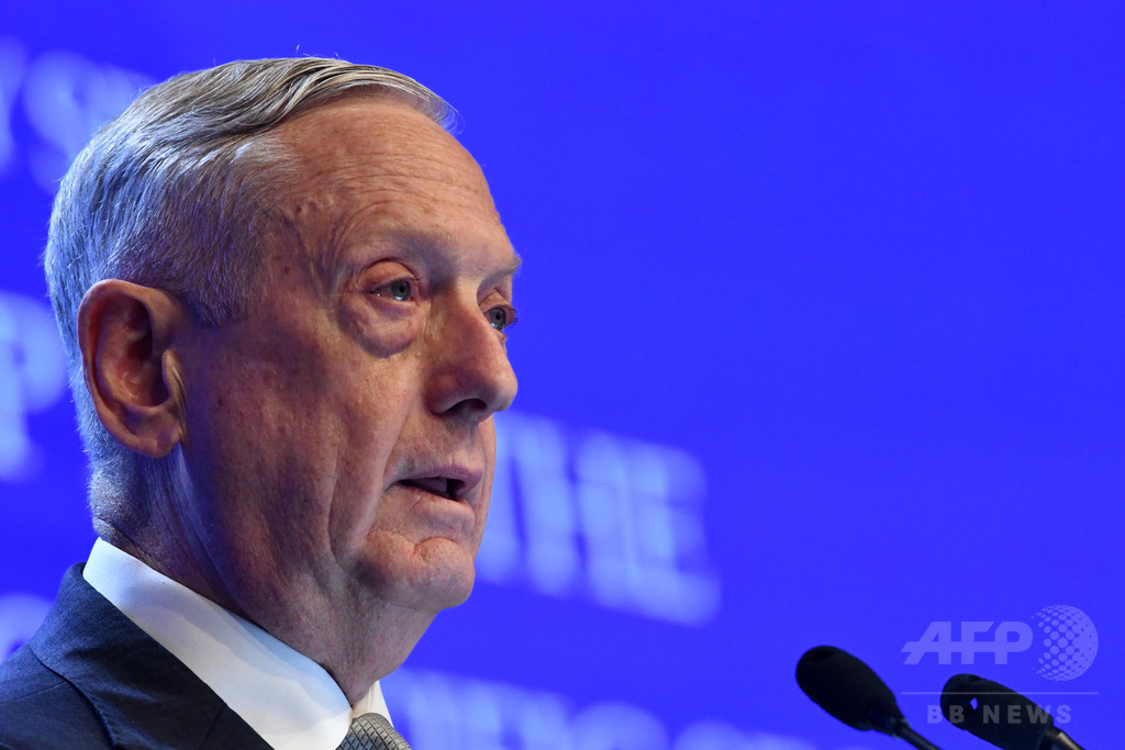 マティス米国防長官、中国の南シナ海軍事化を批判 マティス米国防長官、中国の南シナ海軍事化を批判