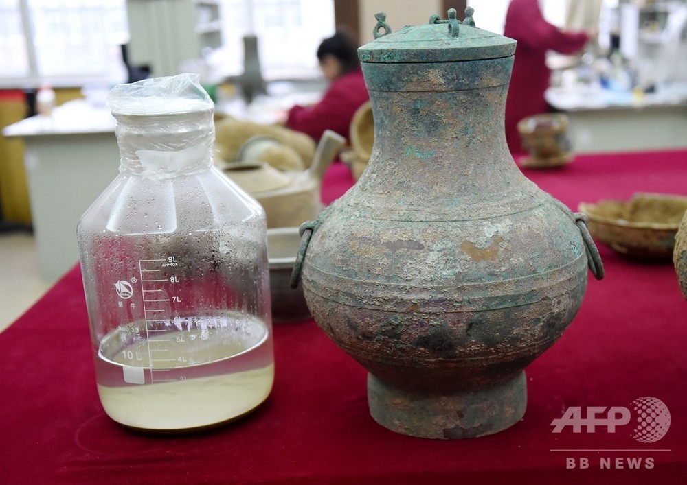 真のビンテージ？ 中国で2000年前のワイン見つかる 写真1枚 国際