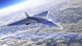 宇宙旅行企業ヴァージン・ギャラクティックが開発する、マッハ3の超音速旅客機のデザイン画（2020年8月3日提供）。(c)AFP PHOTO / VIRGIN GALACTIC