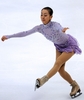 台湾・台北（Taipei）で20日、フィギュアスケート四大陸選手権（ISU Four Continents Figure Skating Championships 2011）の女子シングル・フリースケーティング（FS）が行われ、SP1位の安藤美姫（Miki Ando）が合計201.34点で優勝した。2位は浅田真央（Mao Asada、写真）、3位は米国の長洲未来（Mirai Nagasu）、鈴木明子（Akiko Suzuki）は7位だった（2011年2月20日撮影）。(c)AFP/Sam YEH
