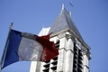 フランスの首都パリ郊外にある、アルジェリア人学生のシド・アフメド・グフラム容疑者が襲撃を計画していたとみられる教会（2015年4月22日撮影）。(c)AFP/KENZO TRIBOUILLARD