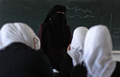 ガザ市内の学校の教室の様子（2013年4月2日撮影）。(c)AFP/MAHMUD HAMS