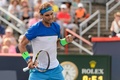 テニス、ロジャーズ・カップ、男子シングルス2回戦。勝利を喜ぶラファエル・ナダル（2015年8月12日撮影）。(c)AFP/Getty Images/Minas Panagiotakis