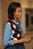 ロンドンのロイヤル・オペラ・ハウス（Royal Opera House）を訪れたミシェル・オバマ（Michelle Obama）米大統領夫人（2009年4月2日撮影）。(c)AFP/WPA /JOEL RYAN