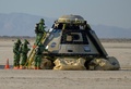 米ニューメキシコ州に着陸したスターライナー。米航空宇宙局（NASA）・ボーイング提供（2022年5月25日撮影、提供）。(c)AFP PHOTO /  NASA / Bill INGALLS