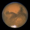 米航空宇宙局（NASA）のハッブル宇宙望遠鏡が撮影した火星（2003年8月27日公開）。(c)NASA / NASA / AFP