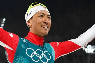 渡部が2大会連続でノルディック複合NH銀メダル、平昌五輪