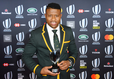 ラグビー南ア代表選手がドーピング陽性、18年の世界最優秀新人