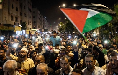 イスラエルとの国交正常化合意の破棄を モロッコで大規模デモ