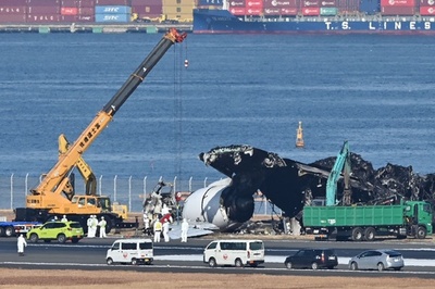 JAL機の撤去作業開始 羽田衝突事故