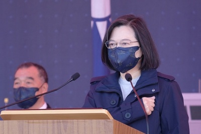 台湾総統、ロシアを非難 ウクライナ危機めぐり