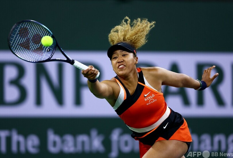 大坂が2回戦敗退、試合中のやじに涙 BNPパリバOP