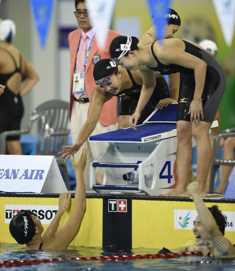 日本が女子4×100mメドレーリレーで金、アジア大会