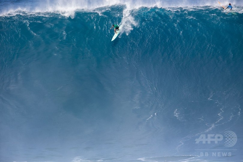 米ハワイでビッグウェーブに挑む！ サーフィン大会「ペアヒチャレンジ」 写真13枚 国際ニュース：AFPBB News
