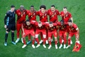 サッカー欧州選手権、グループB、フィンランド対ベルギー。試合前の写真撮影に臨むベルギーの選手（2021年6月21日撮影）。(c)ANTON VAGANOV / POOL / AFP