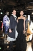 東京・六本木のリステア ミッドタウン（RESTIR）で開催されたヴァレンティノ（VALENTINO）08/09年秋冬コレクション展示オープニングパーティーに出席したクリエイティヴ・ディレクターのアレッサンドラ・ファッキネッティ（Alessandra Facchinetti、右）とモデルの冨永愛（Ai Tominaga、2008年5月29日撮影）。(c)Valentino