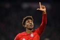 サッカー欧州チャンピオンズリーグ、グループB第6節、バイエルン・ミュンヘン対トッテナム・ホットスパー。得点を決めて喜ぶバイエルン・ミュンヘンのキングスレイ・コマン（2019年12月11日撮影）。(c)Christof STACHE / AFP