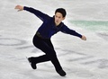 フィギュアスケート四大陸選手権、男子シングル・フリースケーティング。演技に臨むデニス・テン（2015年2月14日撮影）。(c)AFP/JUNG YEON-JE
