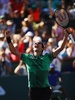 テニス、BNPパリバ・オープン、男子シングルス決勝。勝利を喜ぶロジャー・フェデラー（2017年3月19日撮影）。(c)AFP/Clive Brunskill