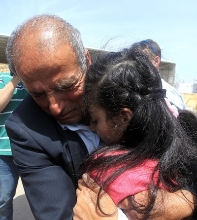 イスラエル刑務所に2か月超 パレスチナ人12歳少女、釈放される