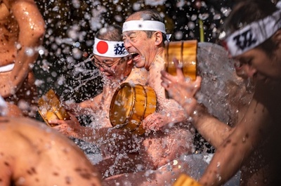 神田明神で新春恒例の寒中みそぎ