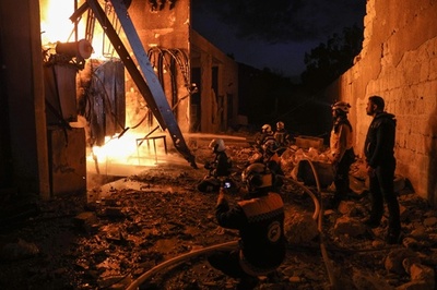 シリア・イドリブ県、ロシアが停戦合意後初の空爆 13人死亡