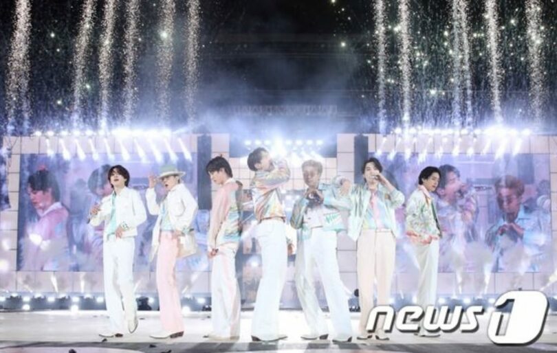 BTSのソウルコンサート「BTS PERMISSION TO DANCE ON STAGE – SEOUL」の様子（写真提供＝BIGHIT MUSIC）(c)news1