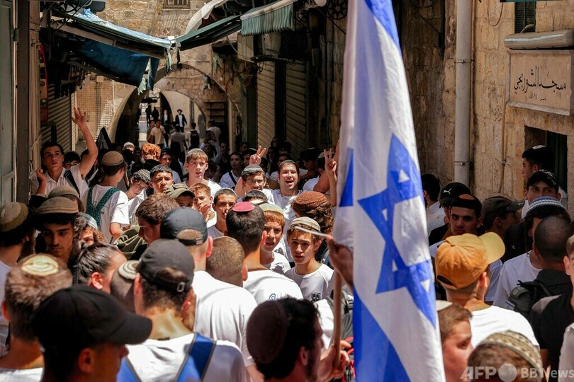 エルサレムの日、聖地に多数のイスラエル市民 一部で小競り合いも